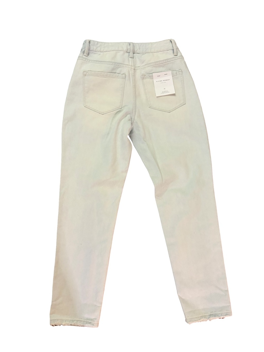 NWT Flying Monkey Black Label Reform High Rise Mom Jeans Light Wash Women’s 24 - Picture 6 of 10